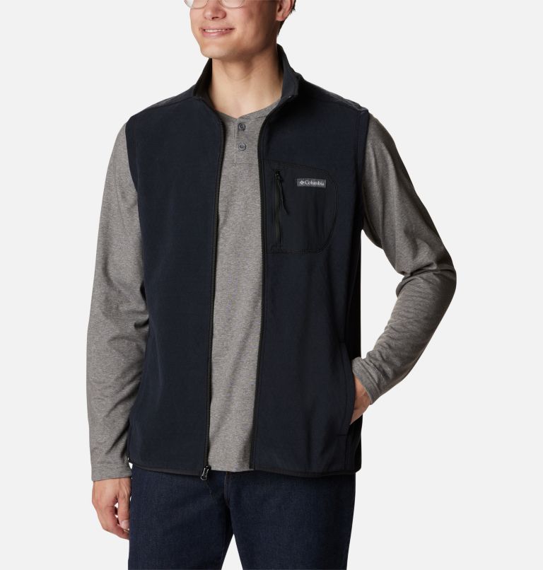 Men's Outdoor Tracks Vest, Color: Black, image 8