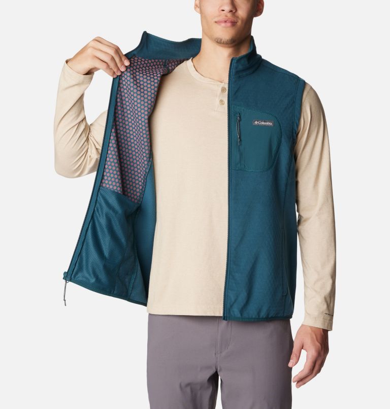 Men's Outdoor Tracks Vest, Color: Night Wave, image 5