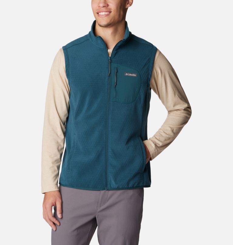 Men's Outdoor Tracks Vest, Color: Night Wave, image 1