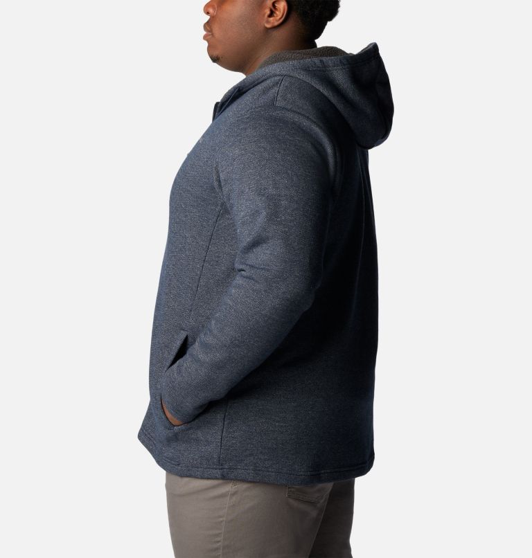 Men's Great Hart Mountain Full Zip Hoodie - Big, Color: Collegiate Navy Heather, image 3