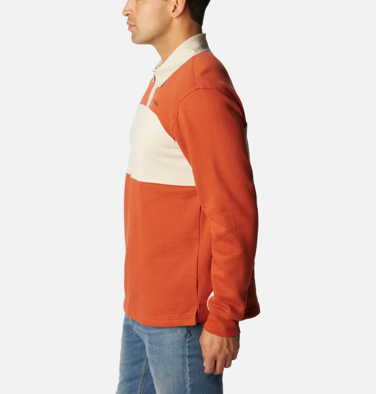 Haut de rugby à manches longues Columbia Trek pour hommes, Color: Warp Red, Dark Stone, image 3