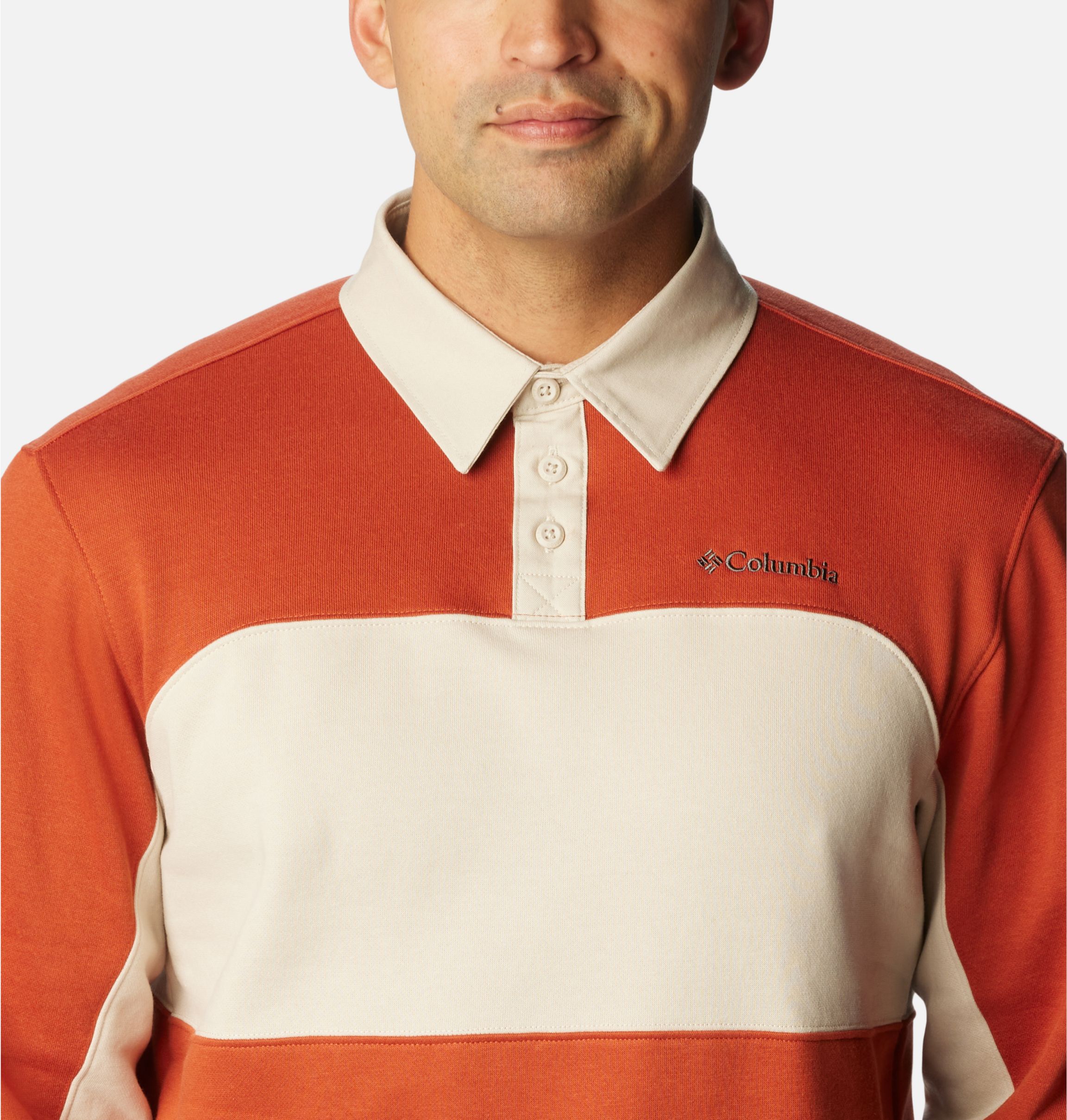 Men's Columbia Trek™ Long Sleeve Rugby Shirt