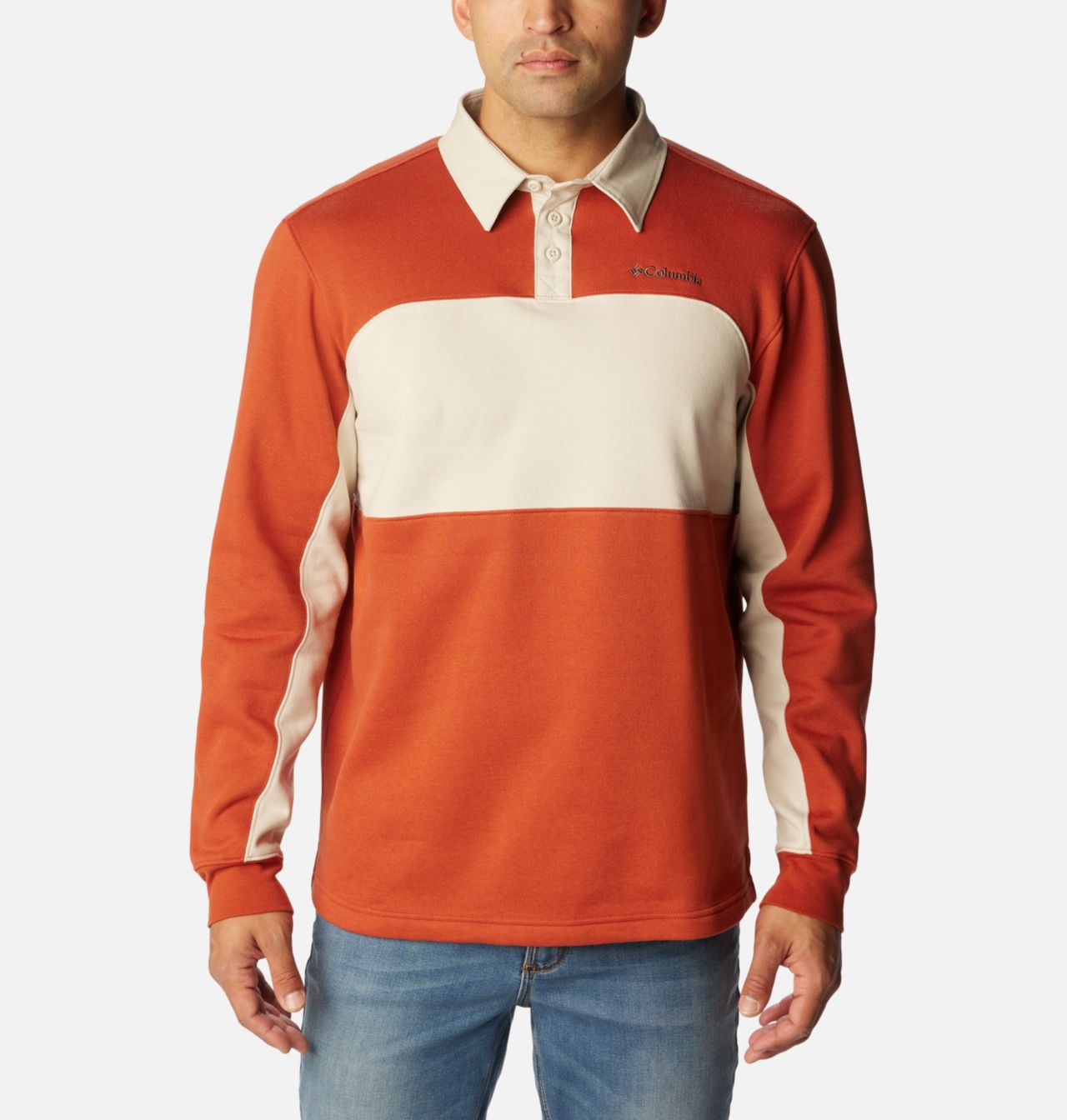 Men's Columbia Trek™ Long Sleeve Rugby Shirt 1