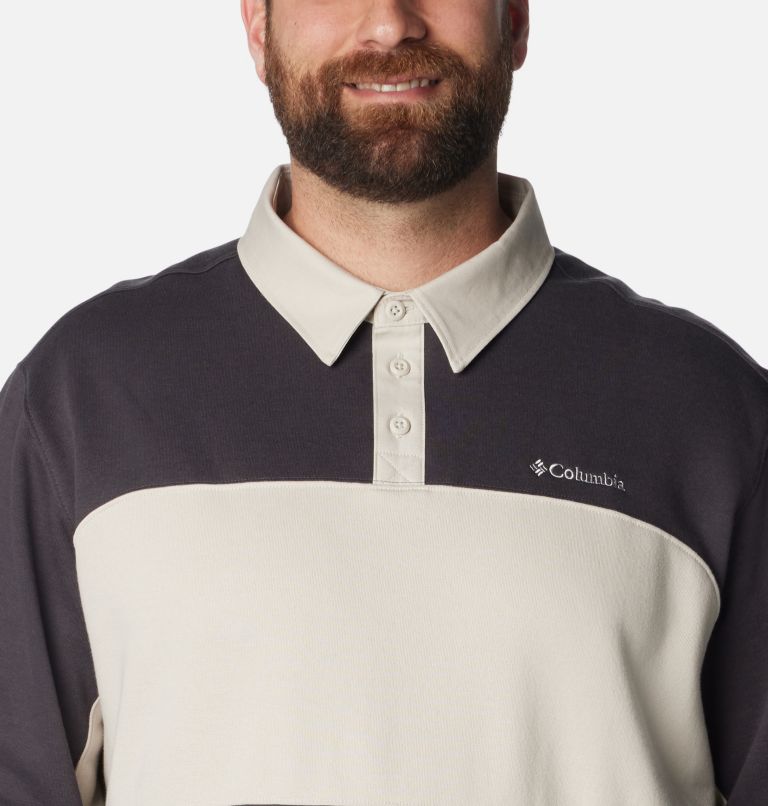 Columbia Trek Long Sleeve Rugby Shirt | 011 | 2X, Color: Shark, Dark Stone, image 4