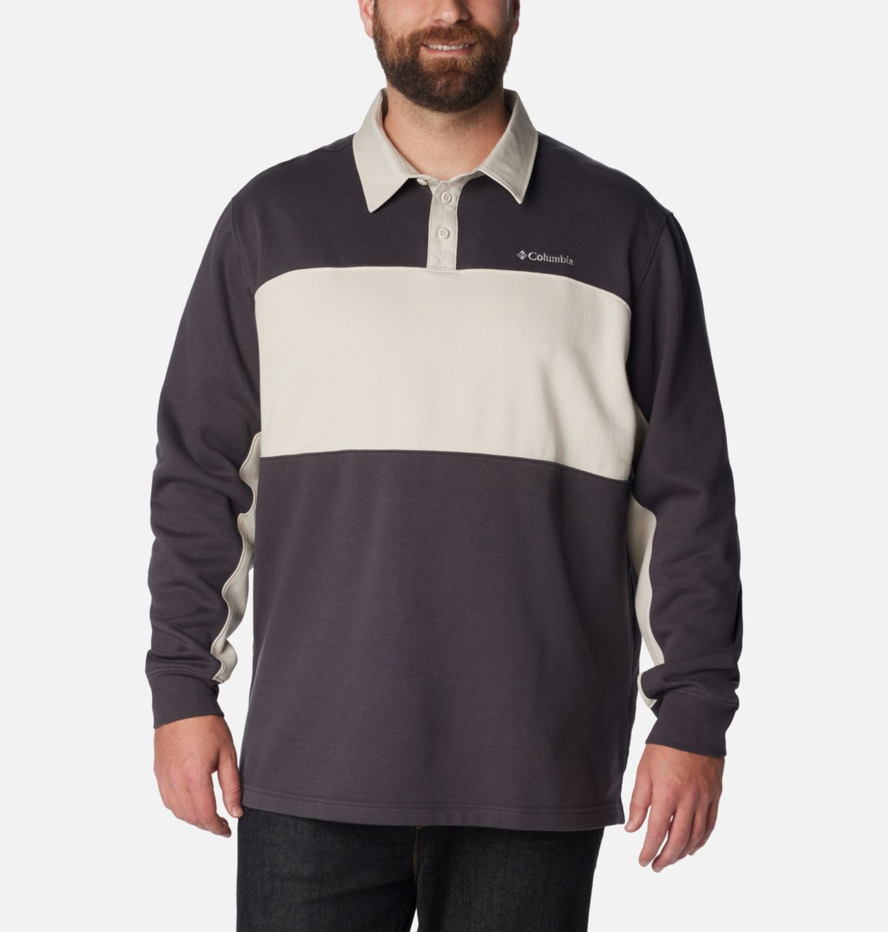 Men's Columbia Trek™ Long Sleeve Rugby Shirt - Big 1
