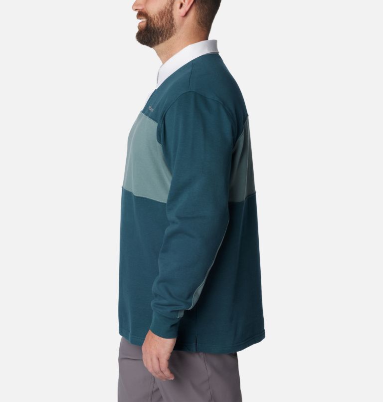 Columbia Trek Long Sleeve Rugby Shirt | 414 | 1X, Color: Night Wave, Metal, image 3