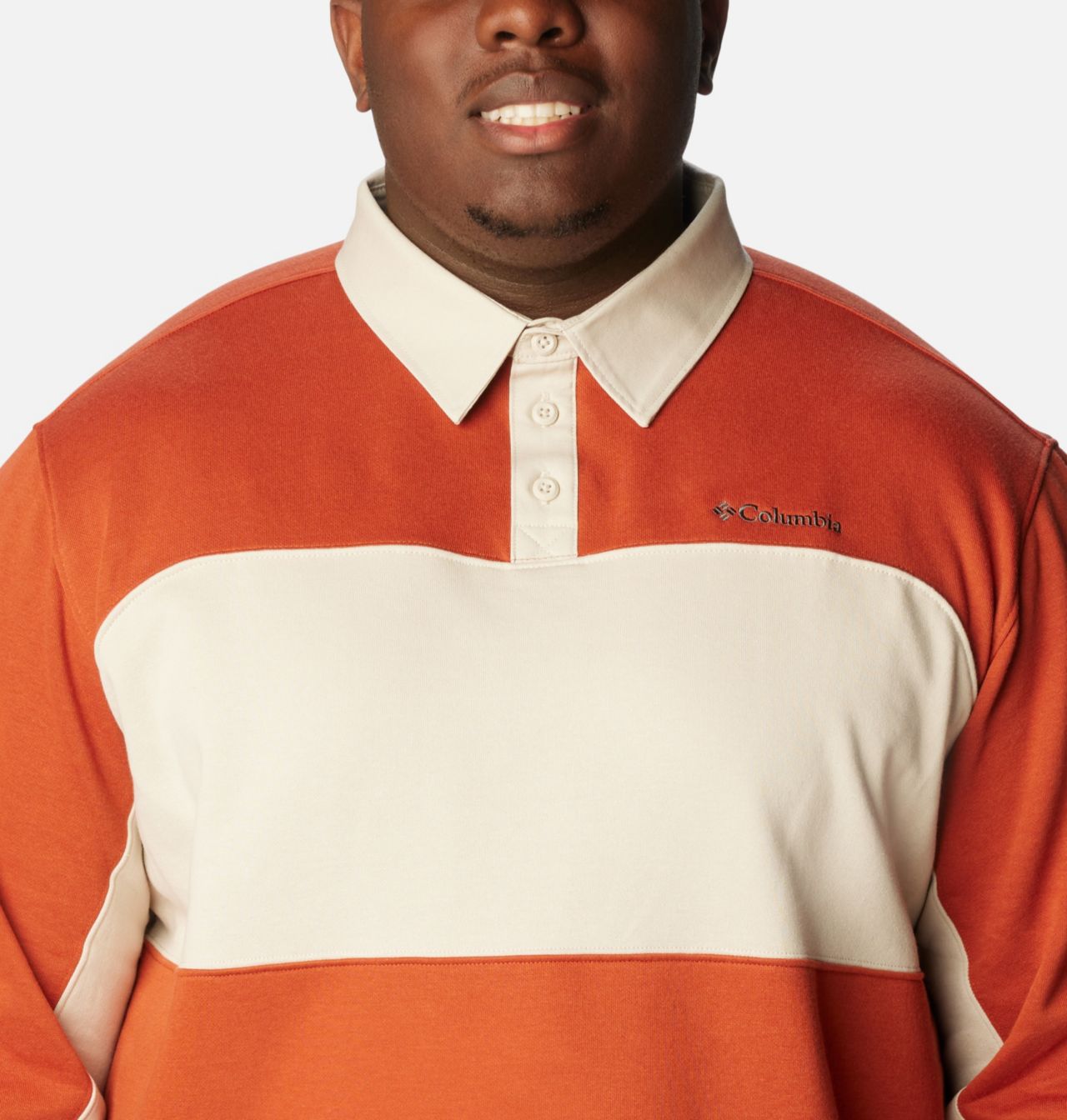 Men's Columbia Trek™ Long Sleeve Rugby Shirt - Big 4