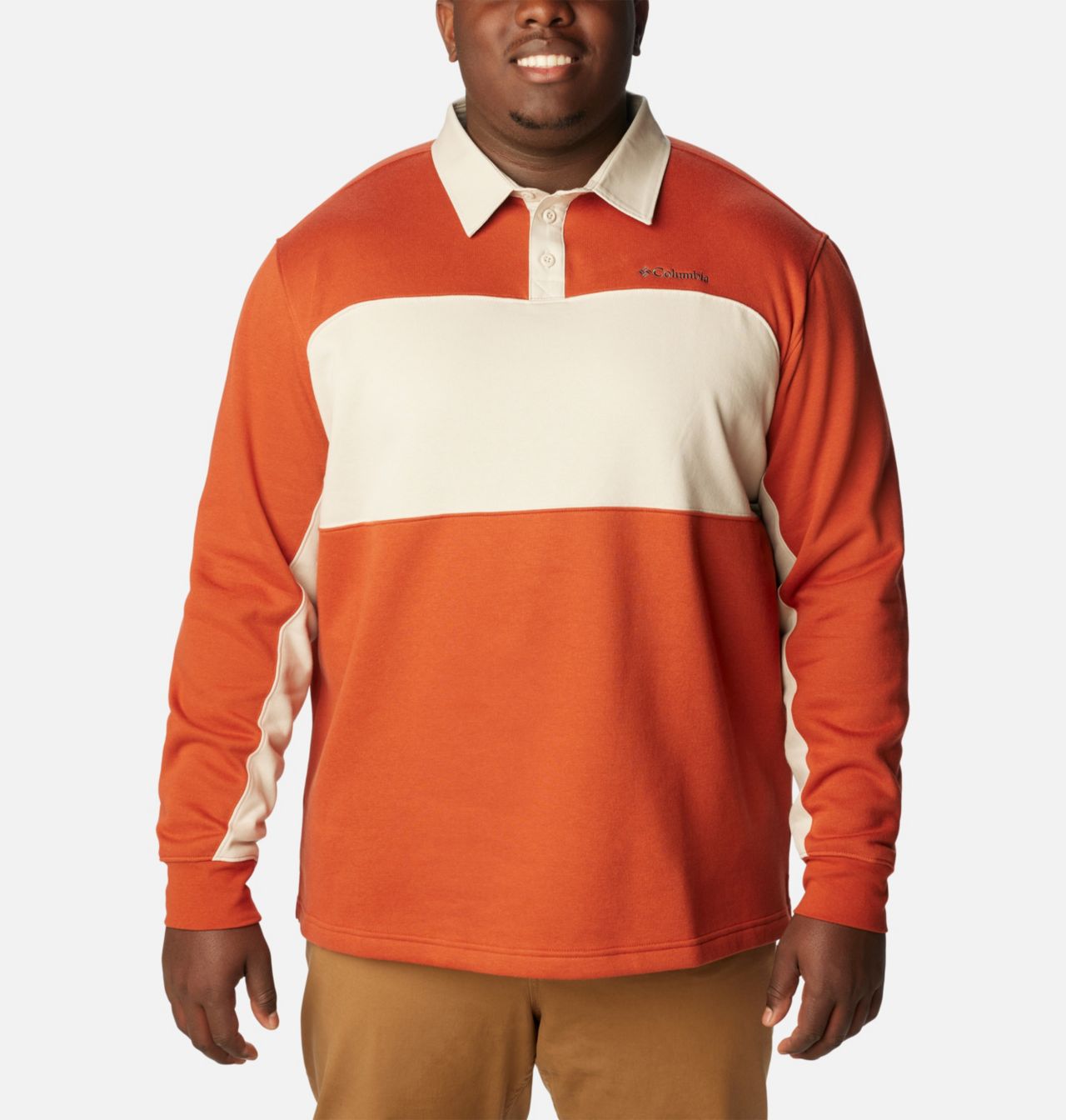 Men's Columbia Trek™ Long Sleeve Rugby Shirt - Big 1