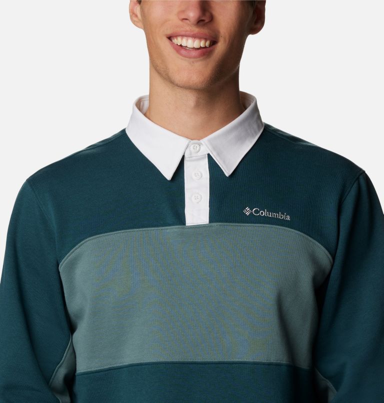 Haut de rugby à manches longues Columbia Trek pour hommes – Grandes tailles, Color: Night Wave, Metal, image 4