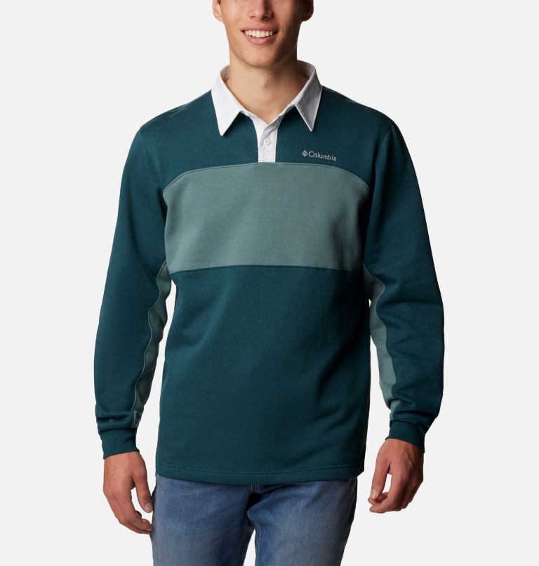 Haut de rugby à manches longues Columbia Trek pour hommes – Grandes tailles, Color: Night Wave, Metal, image 1