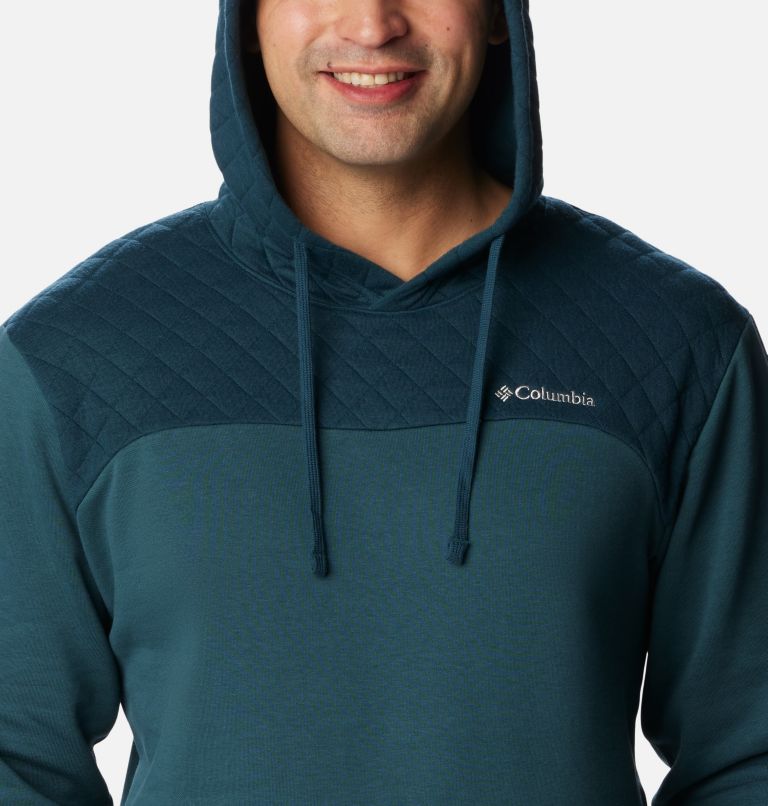 Thumbnail: Men's Hart Mountain Quilted Hoodie - Tall, Color: Night Wave, image 4