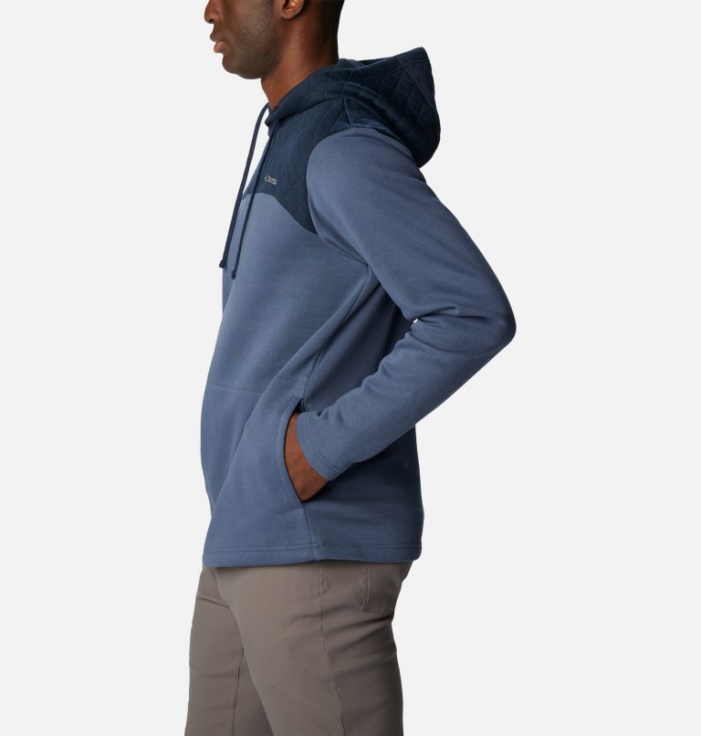 Thumbnail: Men's Hart Mountain Quilted Hoodie, Color: Dark Mountain, Collegiate Navy, image 3