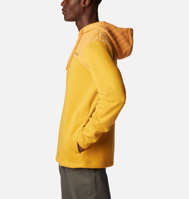 Thumbnail: Men's Hart Mountain Quilted Hoodie, Color: Raw Honey, image 3