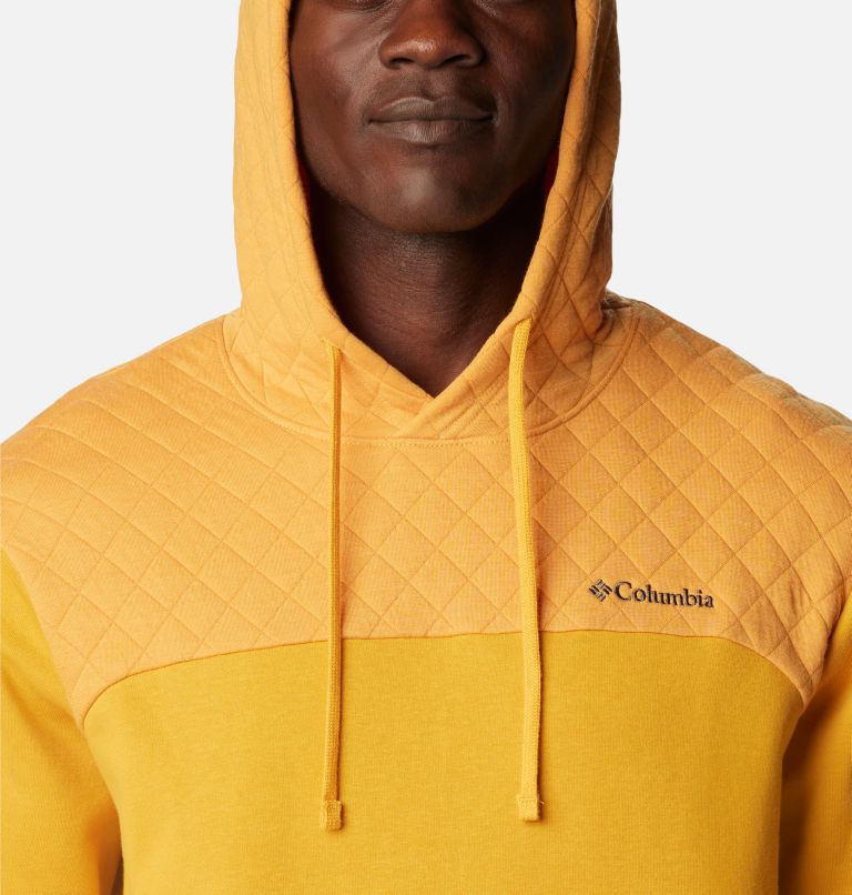 Men's Hart Mountain Quilted Hoodie, Color: Raw Honey, image 4