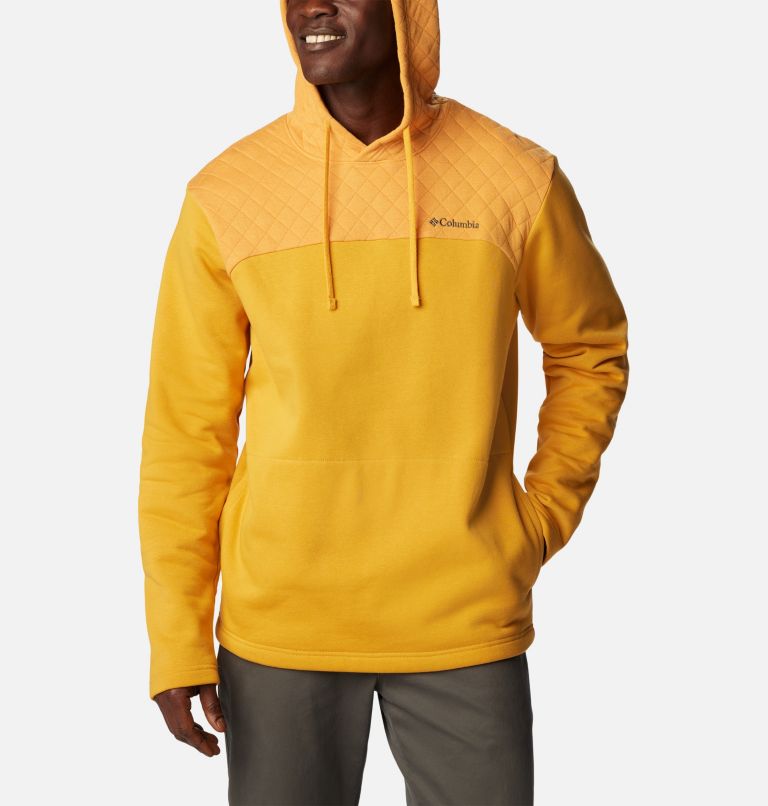 Men's Hart Mountain Quilted Hoodie, Color: Raw Honey, image 5