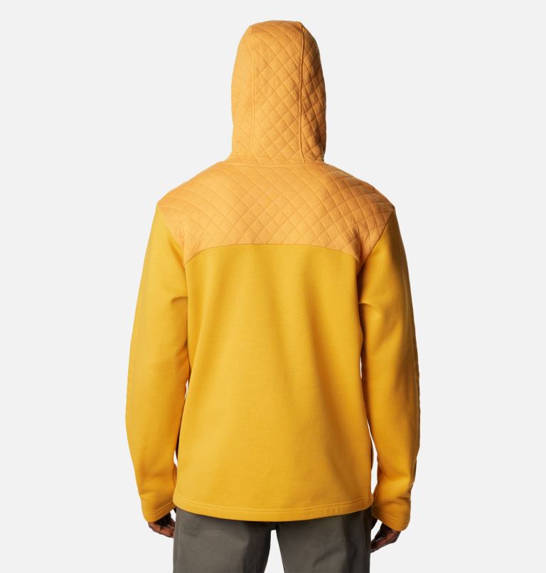 Thumbnail: Men's Hart Mountain Quilted Hoodie, Color: Raw Honey, image 2
