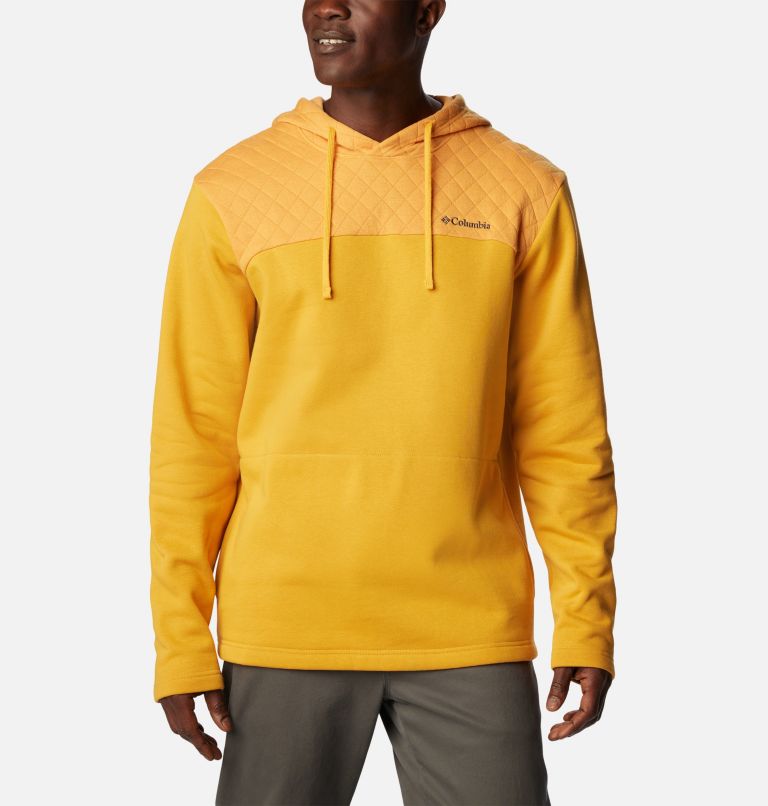Thumbnail: Men's Hart Mountain Quilted Hoodie, Color: Raw Honey, image 1
