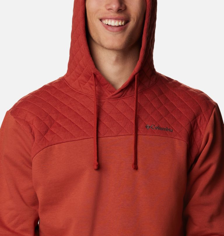 Men's Hart Mountain Quilted Hoodie - Tall, Color: Warp Red, image 4