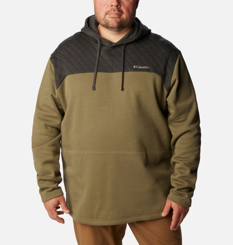 Men's Hart Mountain Quilted Hoodie - Big, Color: Stone Green, Shark, image 1