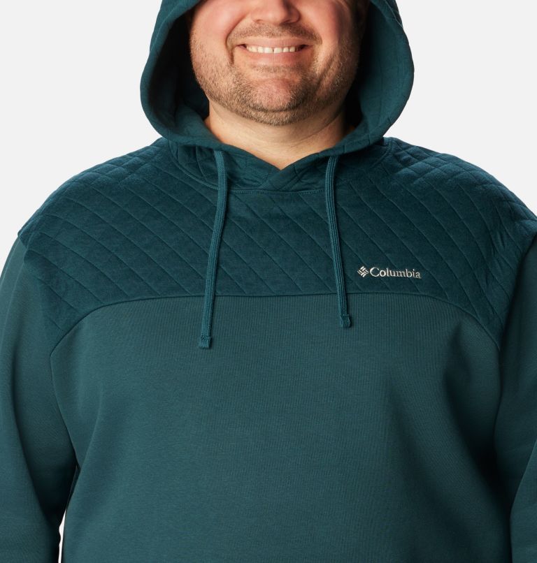 Thumbnail: Men's Hart Mountain Quilted Hoodie - Big, Color: Night Wave, image 4
