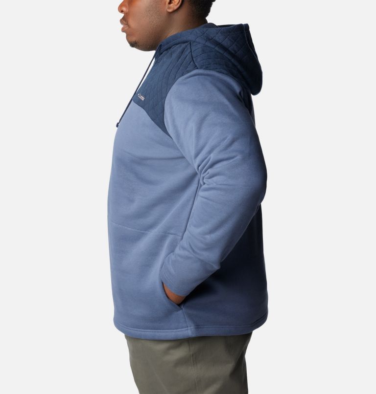 Thumbnail: Men's Hart Mountain Quilted Hoodie - Big, Color: Dark Mountain, Collegiate Navy, image 3