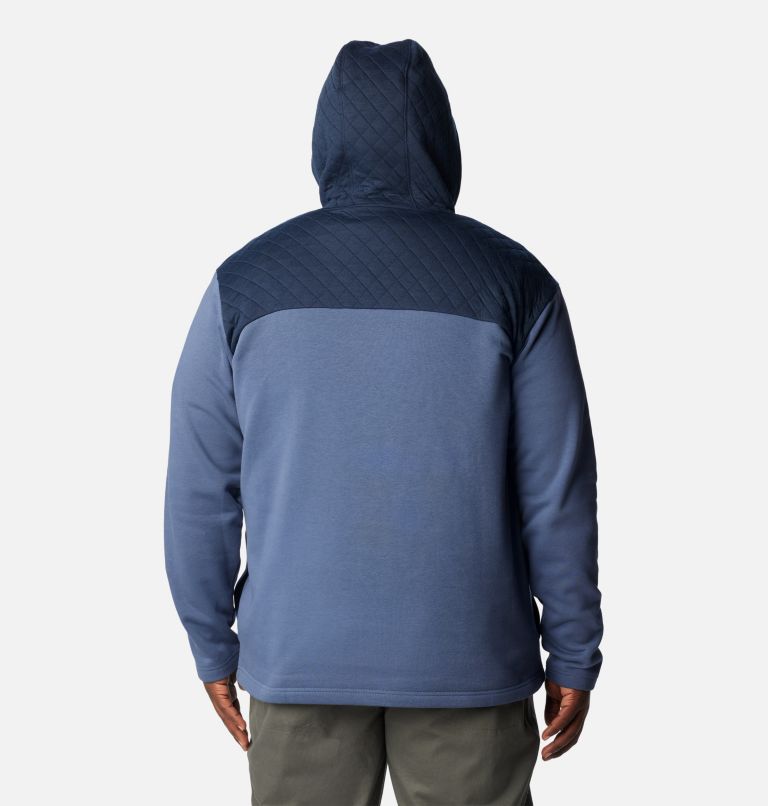 Thumbnail: Men's Hart Mountain Quilted Hoodie - Big, Color: Dark Mountain, Collegiate Navy, image 2
