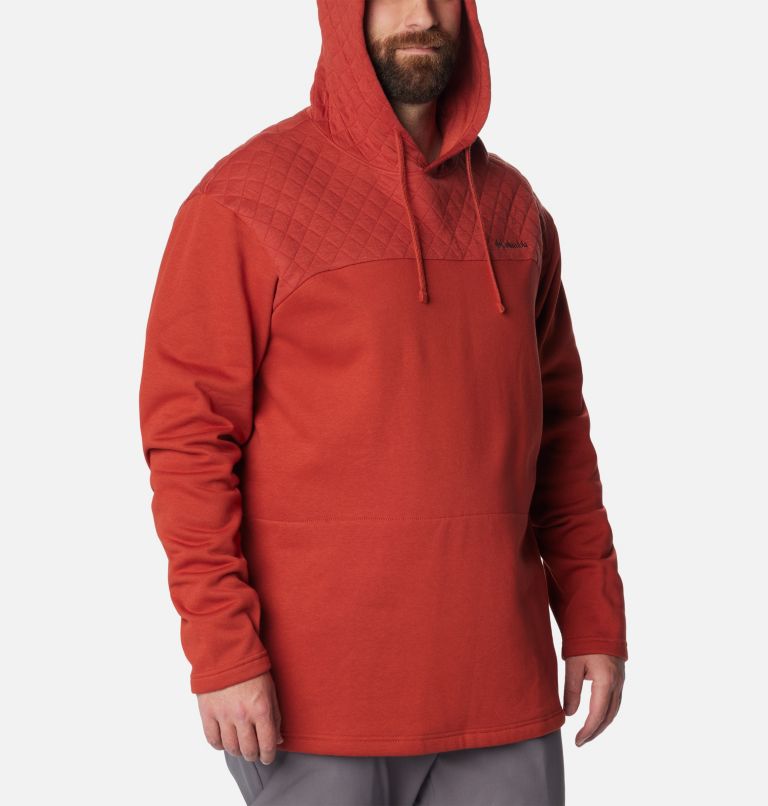 Thumbnail: Men's Hart Mountain Quilted Hoodie - Big, Color: Warp Red, image 5