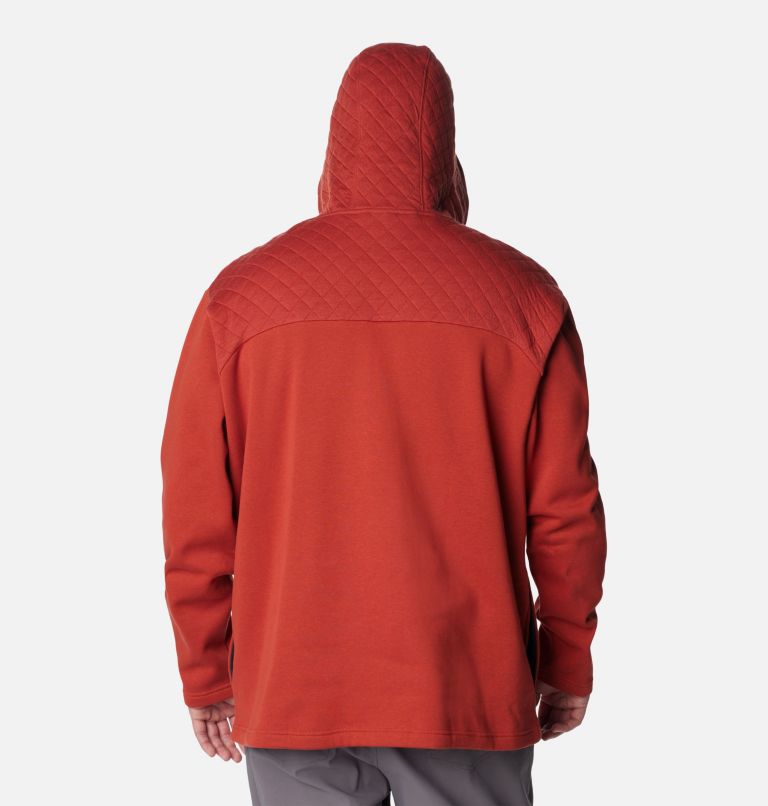 Thumbnail: Men's Hart Mountain Quilted Hoodie - Big, Color: Warp Red, image 2
