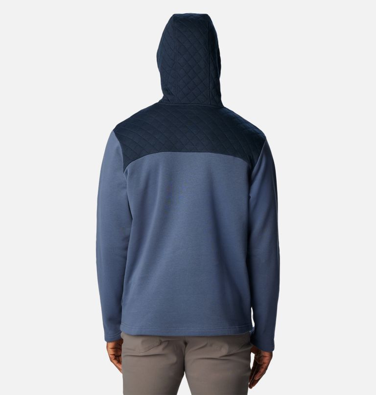 Men's Hart Mountain Quilted Hoodie - Tall, Color: Dark Mountain, Collegiate Navy, image 2