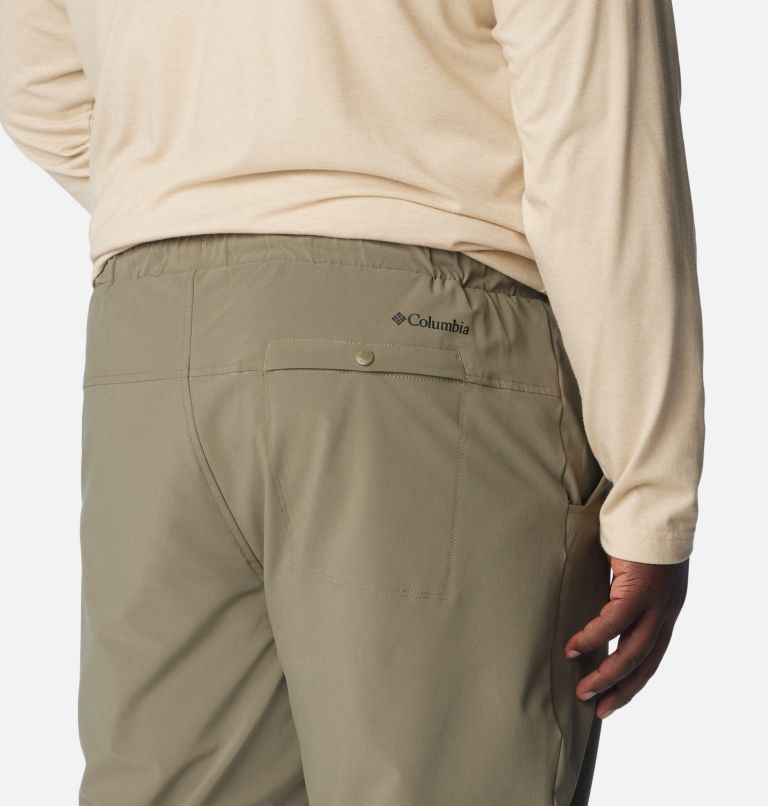 Thumbnail: Men's Columbia Hike Lined Pants - Big, Color: Stone Green, image 5
