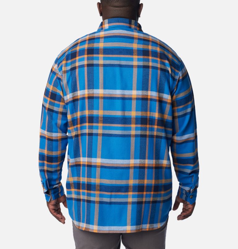 Big Plaid Heavyweight Flannel Shirt - Orange/Black