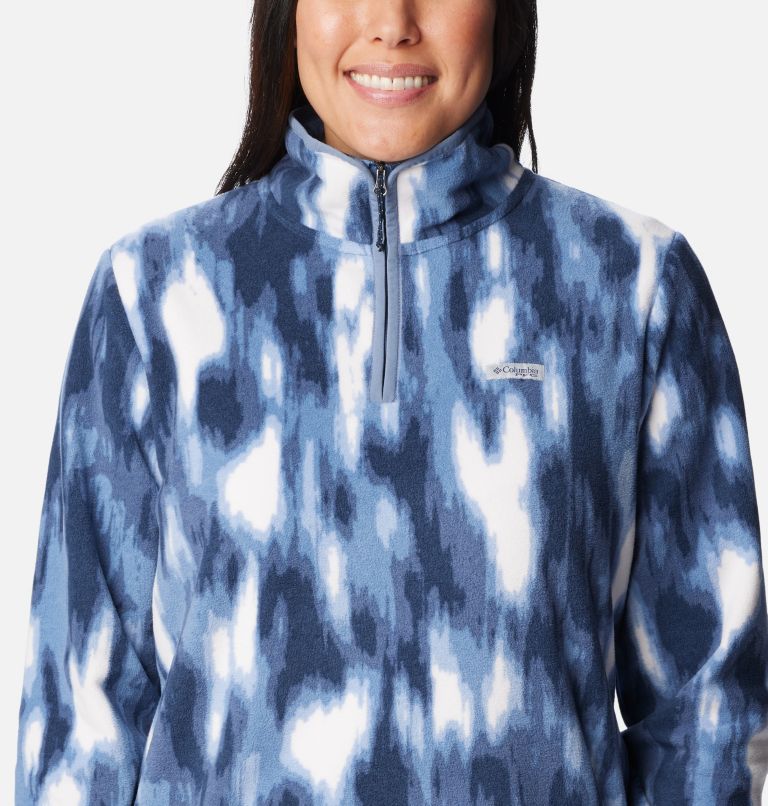 Haut en laine polaire avec fermeture éclair 1/4 PFG Super Tidal pour femmes, Color: Collegiate Navy Reflections, image 4