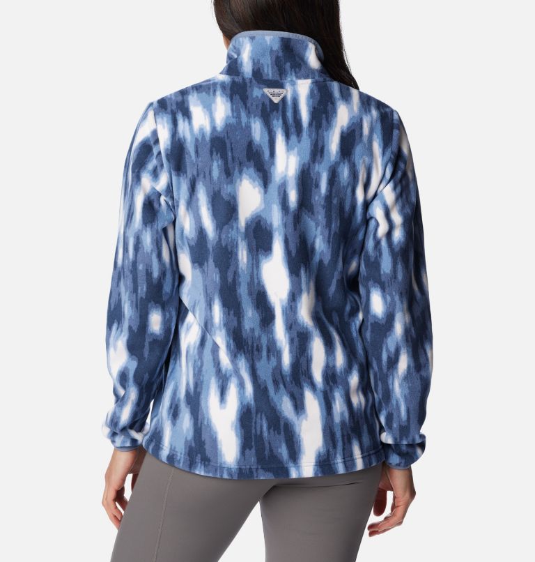 Haut en laine polaire avec fermeture éclair 1/4 PFG Super Tidal pour femmes, Color: Collegiate Navy Reflections, image 2
