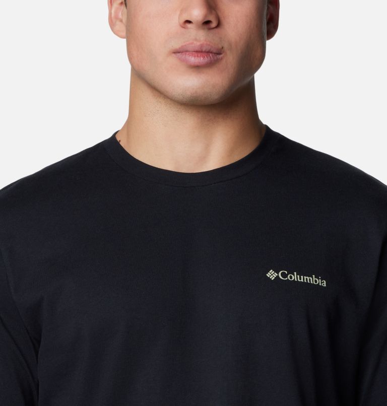 Men's Explorers Canyon Long Sleeve T-Shirt, Color: Black, Torn Sunscape, image 4