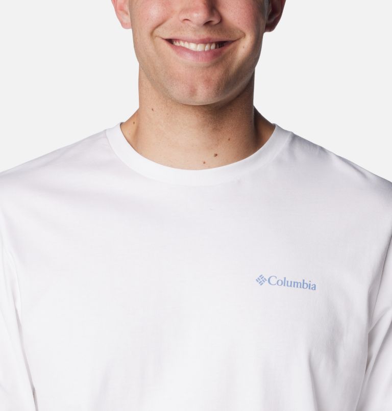Men's Explorers Canyon Long Sleeve T-Shirt, Color: White, Road Trip Vibes, image 4