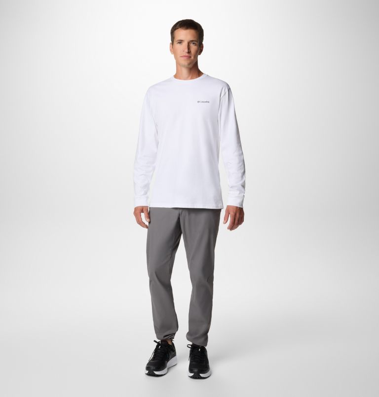 Explorers Canyon Long Sleeve T-Shirt, Color: White, Torn Sunscape, image 3