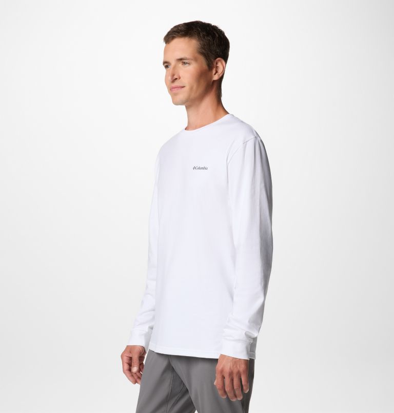 Explorers Canyon Long Sleeve T-Shirt, Color: White, Torn Sunscape, image 4