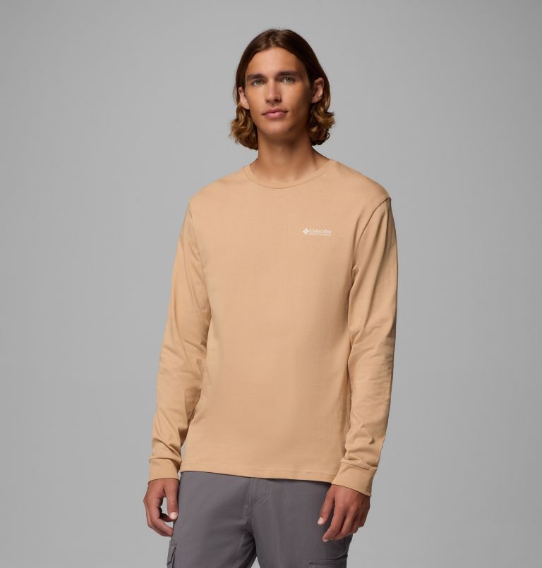Men's Explorers Canyon Long Sleeve T-Shirt, Color: Canoe, Branded Blanket, image 2