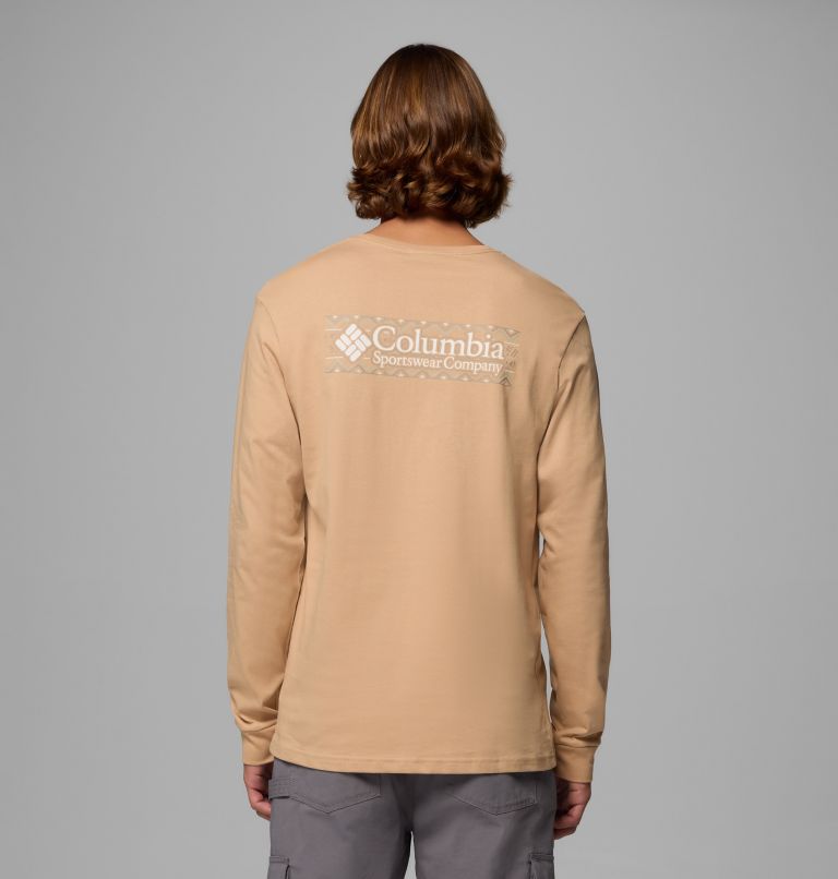 Men's Explorers Canyon Long Sleeve T-Shirt, Color: Canoe, Branded Blanket, image 1