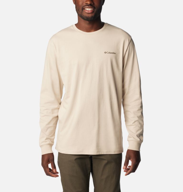 Long sleeve outlet white v-neck t-shirt