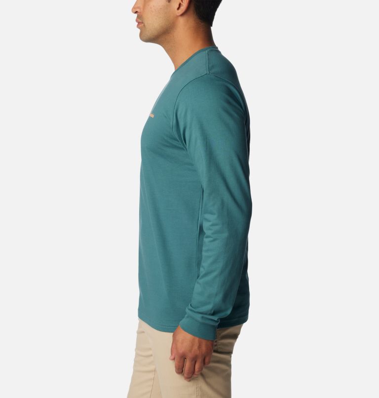 Men's Explorers Canyon Long Sleeve T-Shirt, Color: Cloudburst, Road Trip Vibes, image 3