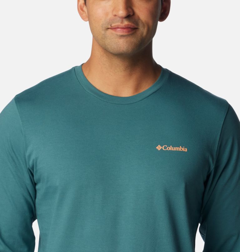 Men's Explorers Canyon Long Sleeve T-Shirt, Color: Cloudburst, Road Trip Vibes, image 4