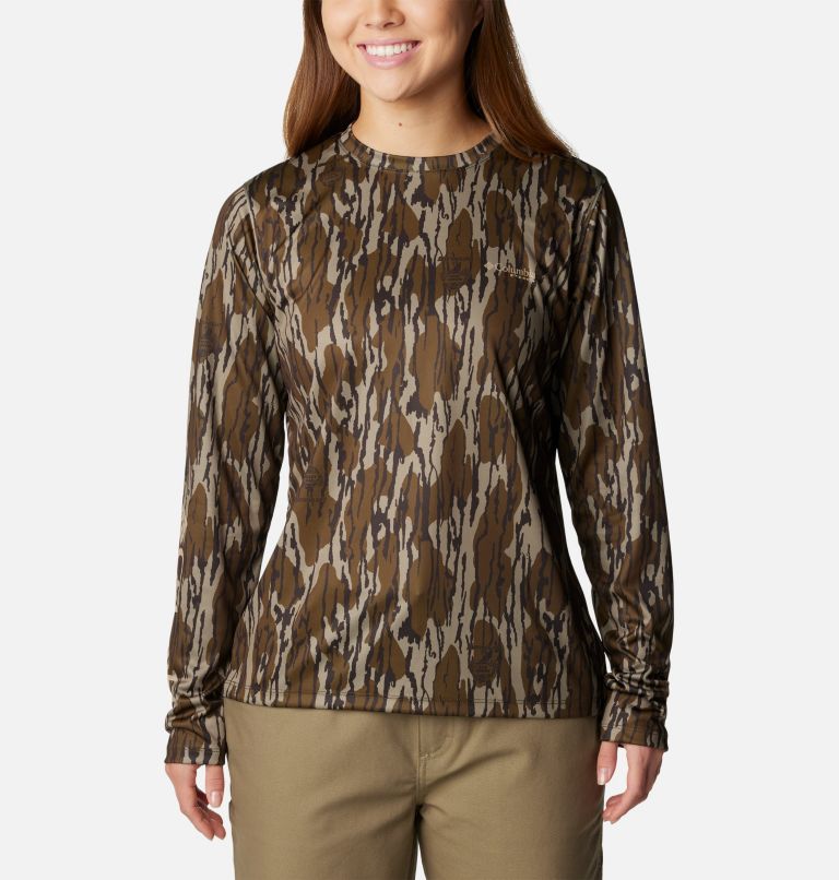 Thumbnail: Women's Super PHG Tough Shot Long Sleeve Shirt, Color: Mossy Oak Bottomland, image 1