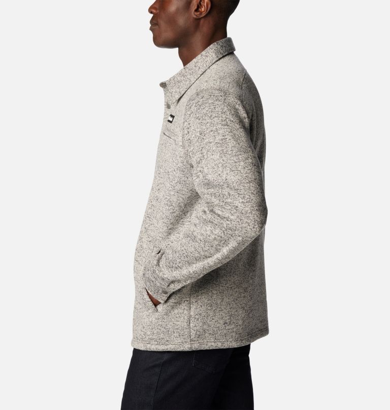 Manteau-chemise à fermeture éclair Sweater Weather pour hommes, Color: City Grey Heather, image 4