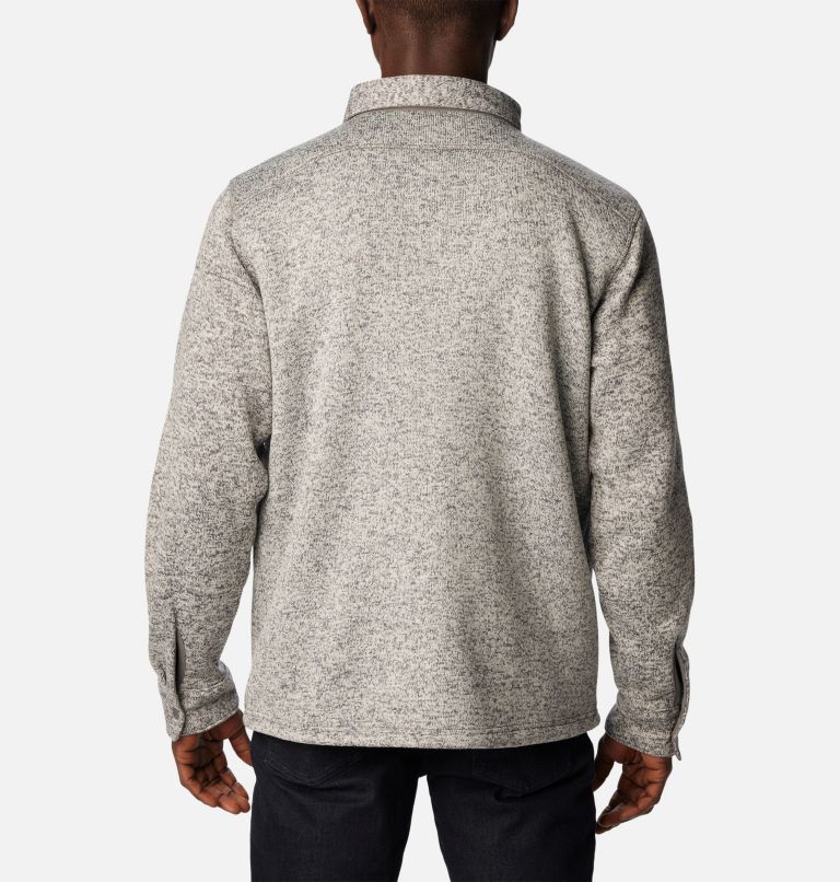 Thumbnail: Manteau-chemise à fermeture éclair Sweater Weather pour hommes, Color: City Grey Heather, image 2