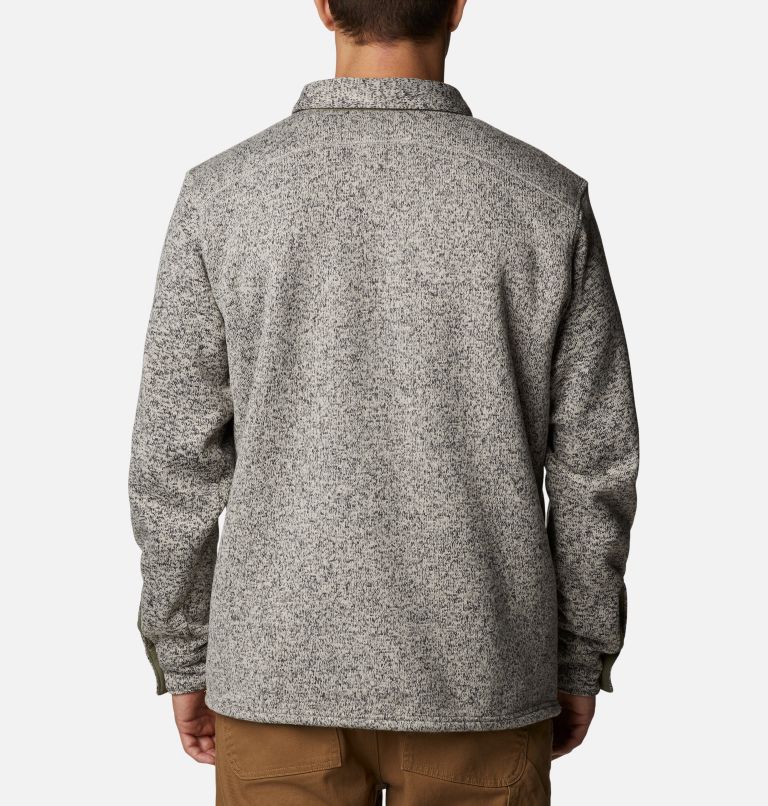 Thumbnail: Men's Sweater Weather Shirt Jacket, Color: Dark Stone, image 2