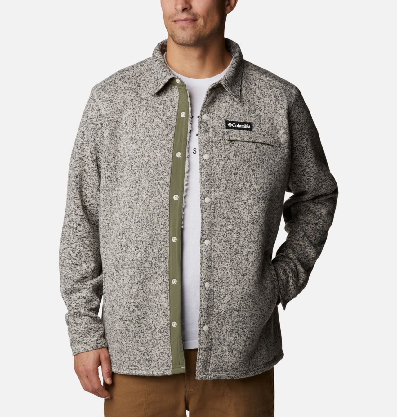 Manteau-chemise à fermeture éclair Sweater Weather™ pour hommes 1