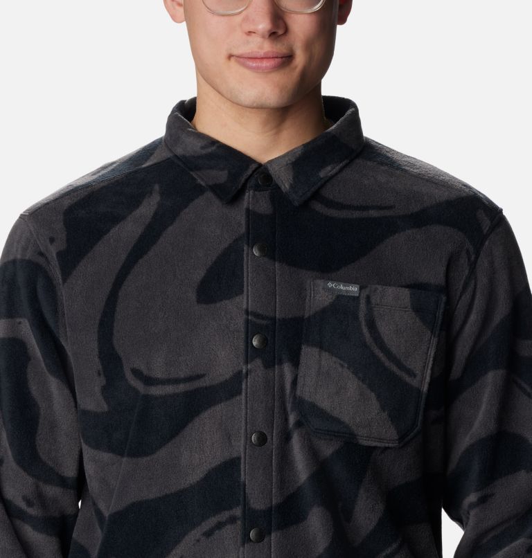 Manteau-chemise imprimé Steens Mountain pour hommes, Color: Black Snowdrifts Print, image 5