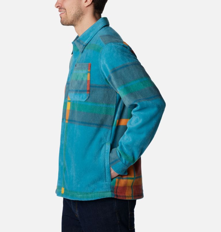 Thumbnail: Men's Steens Mountain Printed Shirt Jacket, Color: Shasta Super Mega Print, image 4