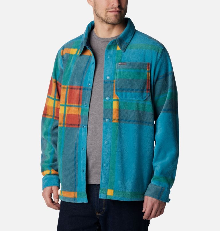 Thumbnail: Men's Steens Mountain Printed Shirt Jacket, Color: Shasta Super Mega Print, image 1